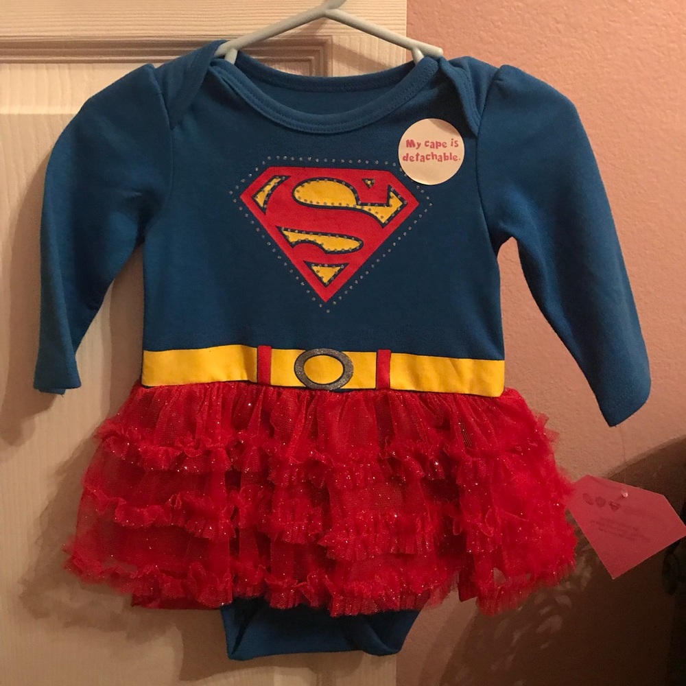 Baby girl super woman costume dress